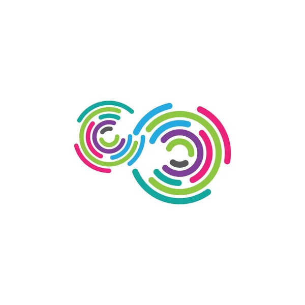Modèle Logo Cercle Conception Vectorielle — Image vectorielle