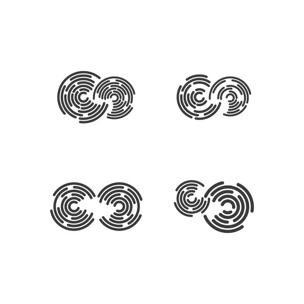 Коло Шаблон Логотипу Векторний Дизайн — стоковий вектор