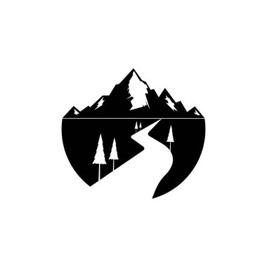 River Logo Şablonu vektör tasarımı