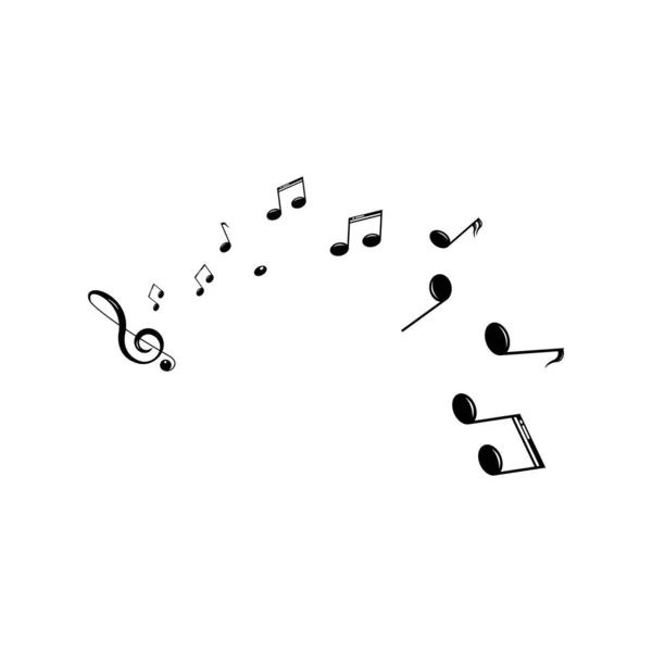 Musical Design Element Music Notes Symbols Vector Illustration Vector — Stock Vector