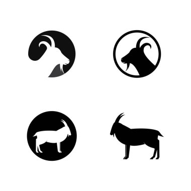 Keçi Logosu Şablonu 