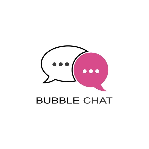 Konuşma balonu simgesi Logo şablonu vektör çizimi
