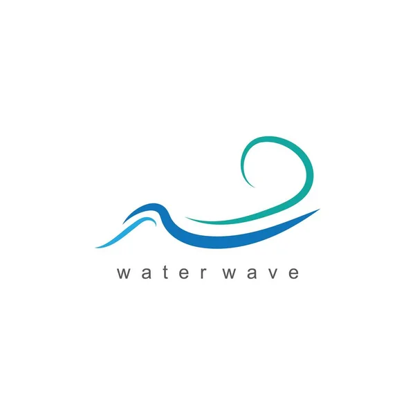 Watergolf Symbool Icoon Logo Template Vector — Stockvector