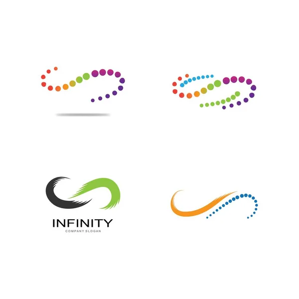 Infinity Design Infinity Logo Vector Pictogram Template — Stockvector