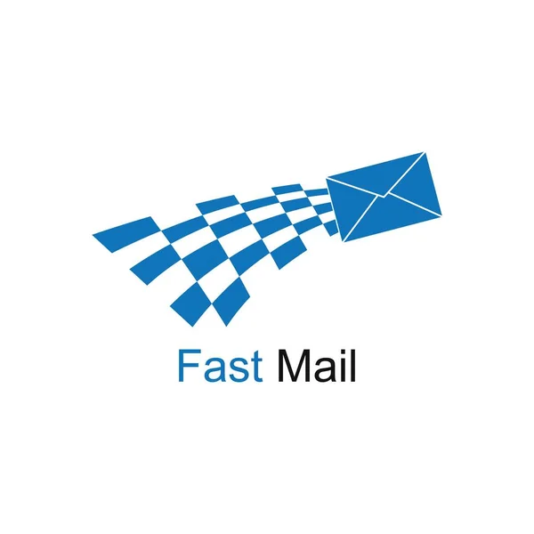 Modèle Icône Vectorielle Logo Mail — Image vectorielle