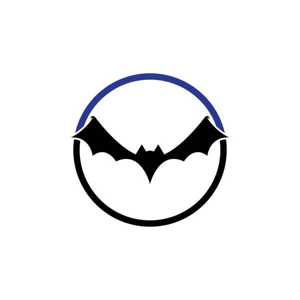 Chauve Souris Ilustration Vectoriel Icône Logo Modèle — Image vectorielle