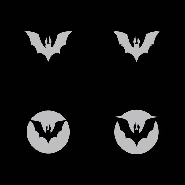 Bat Ilustration Vector Icon Logo Template — Stock Vector