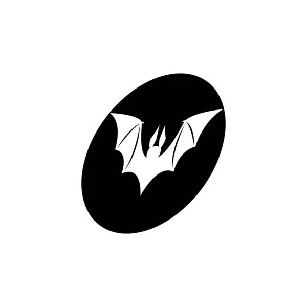 Murciélago Ilustración Vector Icono Logotipo Plantilla — Vector de stock