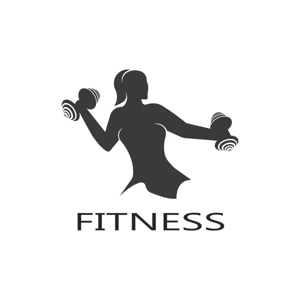 Bodybuilder Logo Template Vector Object Icons Sport Label Gym Badge — стоковий вектор