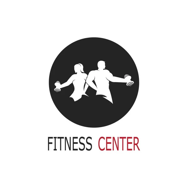 Szablon Logo Kulturysty Przedmiot Wektorowy Ikony Dla Sport Label Gym — Wektor stockowy