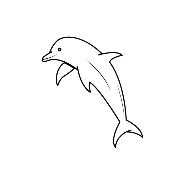 Šablona Vektoru Loga Dolphinu — Stockový vektor