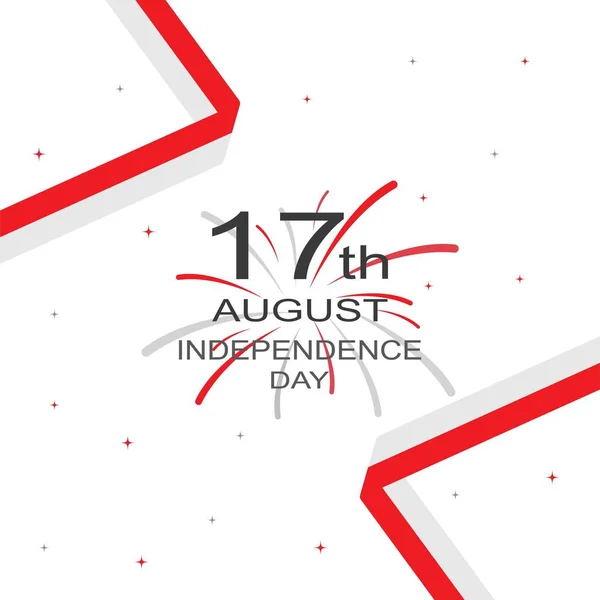 Illustration Vectorielle Fête Indépendance Indonésie — Image vectorielle