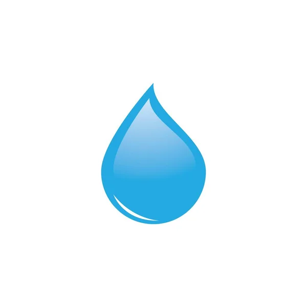 Agua Gota Logotipo Plantilla Vector Ilustración Diseño — Vector de stock