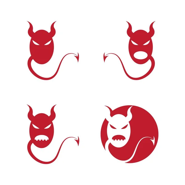 Modèle Vectoriel Logo Diable — Image vectorielle