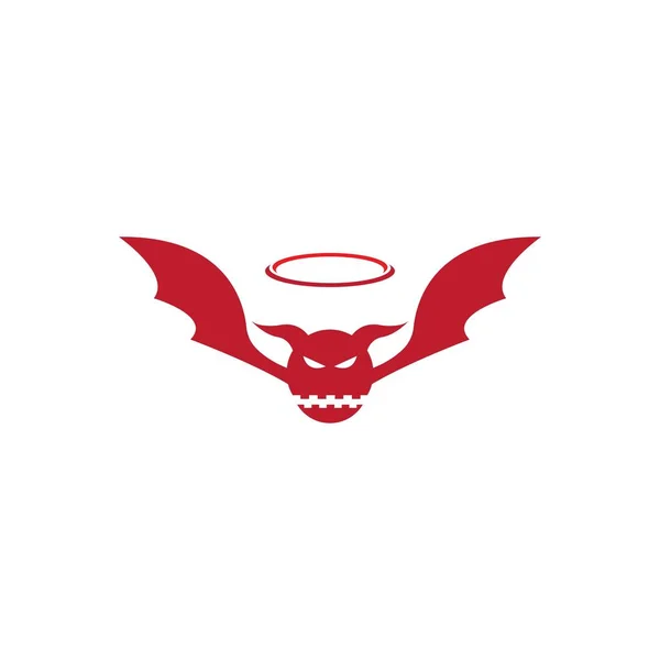 Πρότυπο Διάνυσμα Λογότυπου Devil Angel — Διανυσματικό Αρχείο