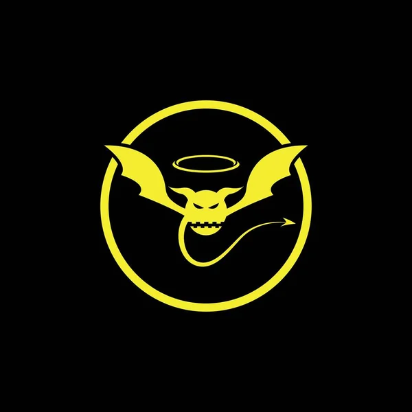 Πρότυπο Διάνυσμα Λογότυπου Devil Angel — Διανυσματικό Αρχείο