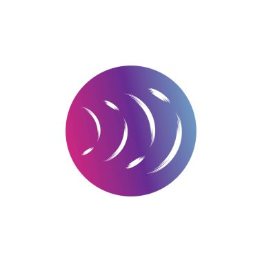 ses dalgası logo vektör şablonu