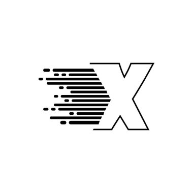 X harfi logo vektör şablonu