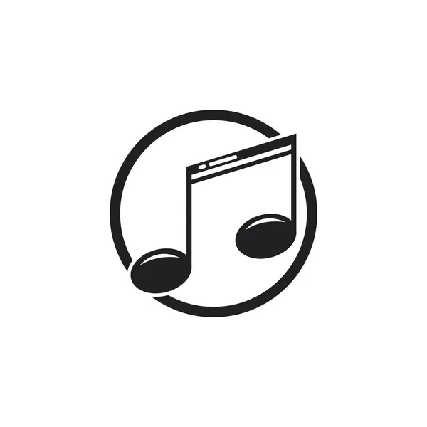 Musik Note Icon Vector — Stockvektor