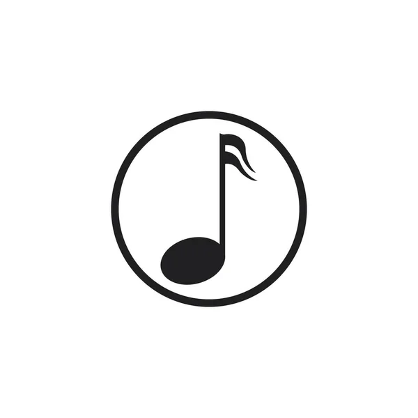 Musik Note Icon Vector — Stockvektor