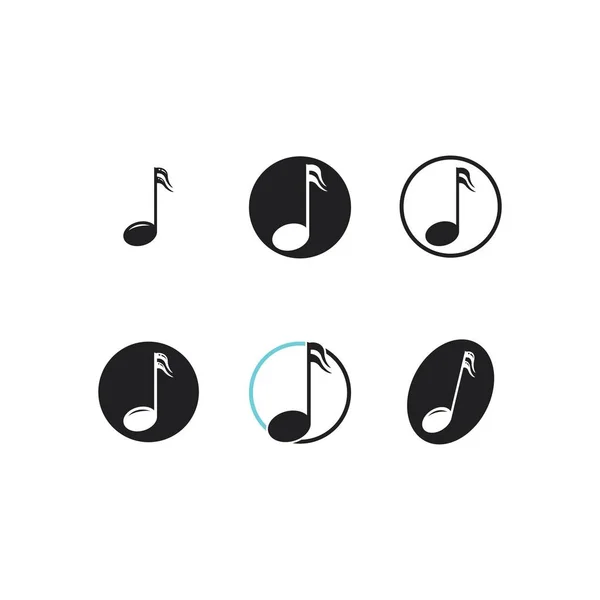 Music Note Icon Vector — Stock Vector