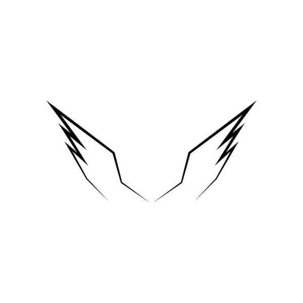 Falcon Wing Logo Mall Vektor Ikon Design — Stock vektor