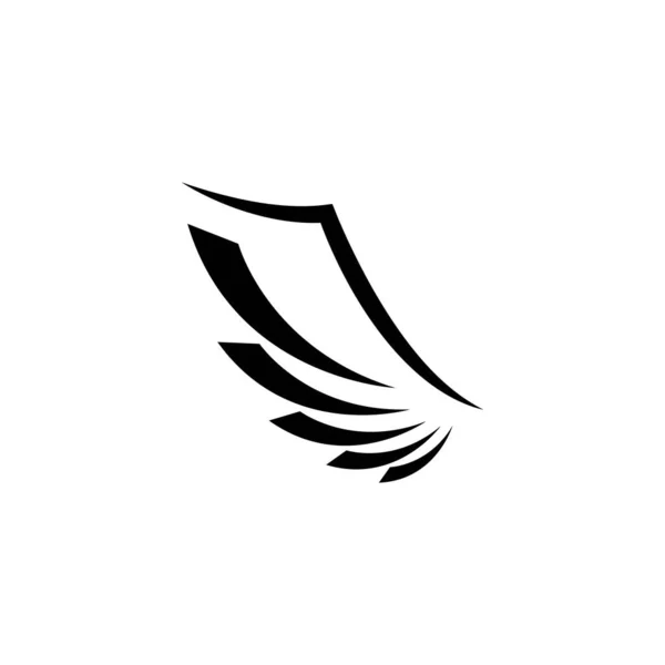 Falcon Wing Logo Template Vetor Ícone Design — Vetor de Stock