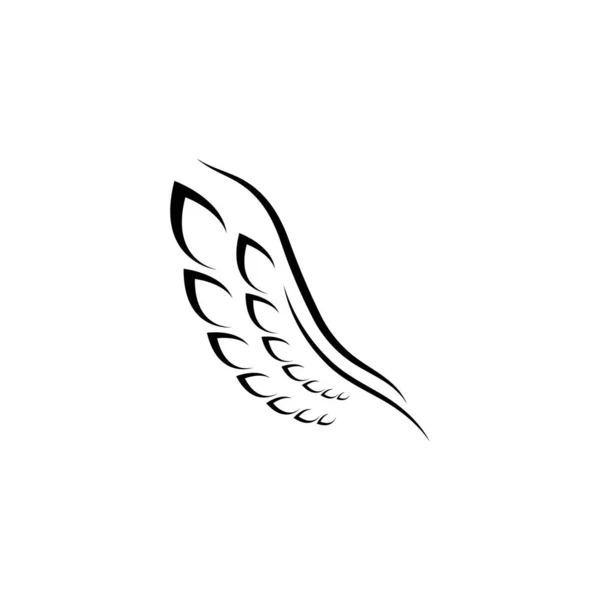 猎鹰翼标志模板矢量图标设计 — 图库矢量图片