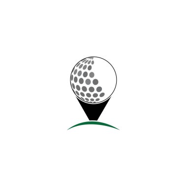 Golf Logo Şablonu vektör çizim simgesi tasarımı