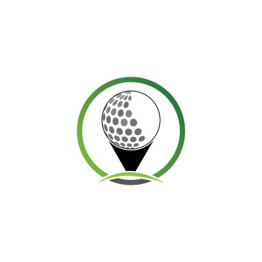 Golf Logo Şablonu vektör çizim simgesi tasarımı