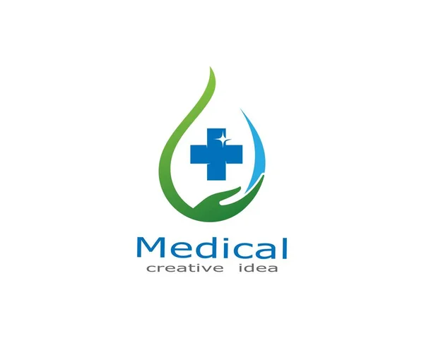 Health Logo Template Vector Illustration Design — 스톡 벡터