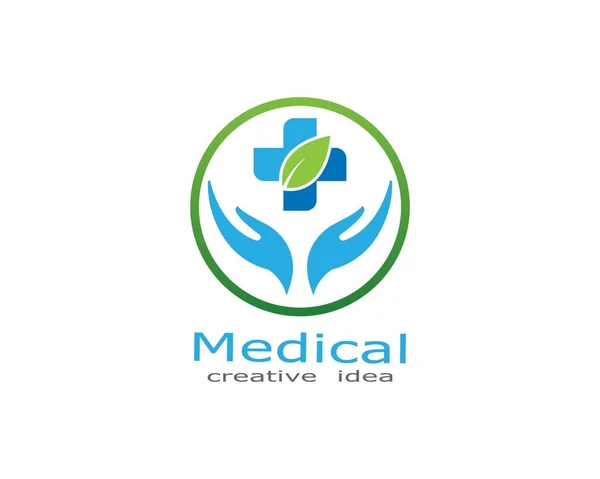 Disegno Illustrazione Vettoriale Del Modello Del Logo Medico Salute — Vettoriale Stock