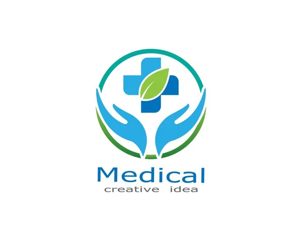 Health Medical Logo Template Vector Illustration Design — Stock Vector