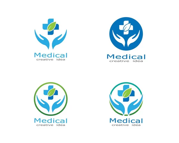 Gezondheid Medische Logo Template Vector Illustratie Ontwerp — Stockvector