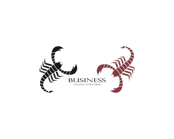 Scorpion Logo Şablonu Vektör Çizimi — Stok Vektör