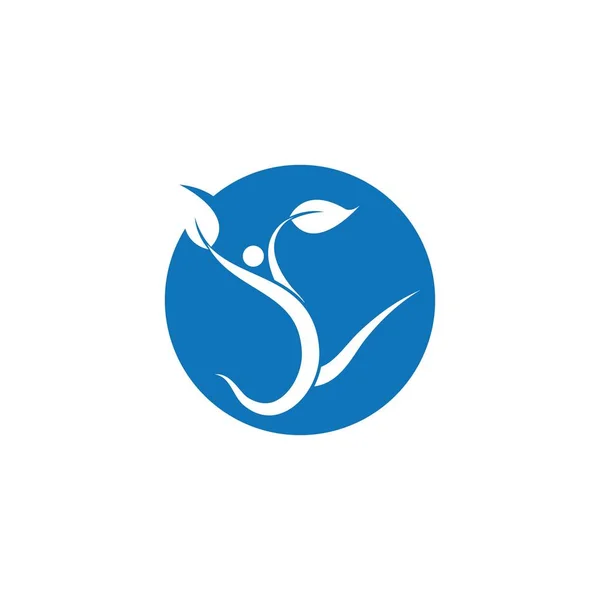 Plantilla Logotipo Vector Árbol Personas — Vector de stock