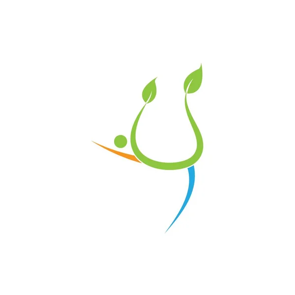 Szablon Logo Wektora Drzewa Ludzi — Wektor stockowy