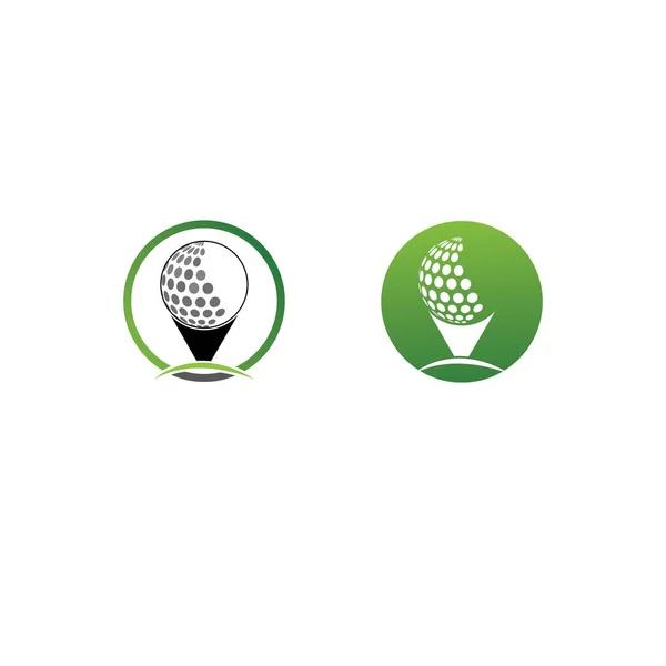 Golf Logo Plantilla Vector Ilustración Icono Diseño — Archivo Imágenes Vectoriales