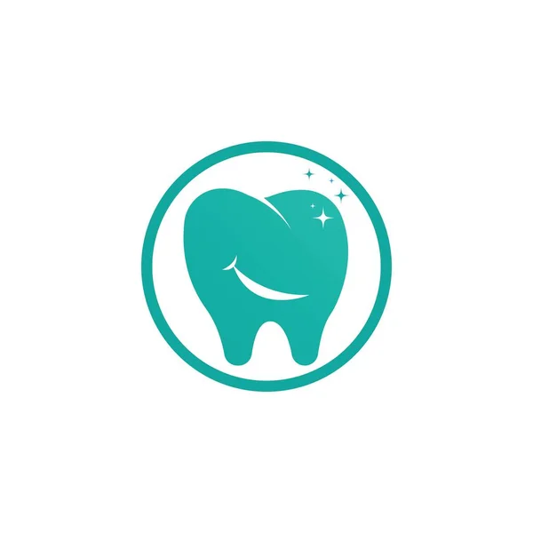 Logotipo Dental Modelo Vetor Ilustração Ícone Design —  Vetores de Stock