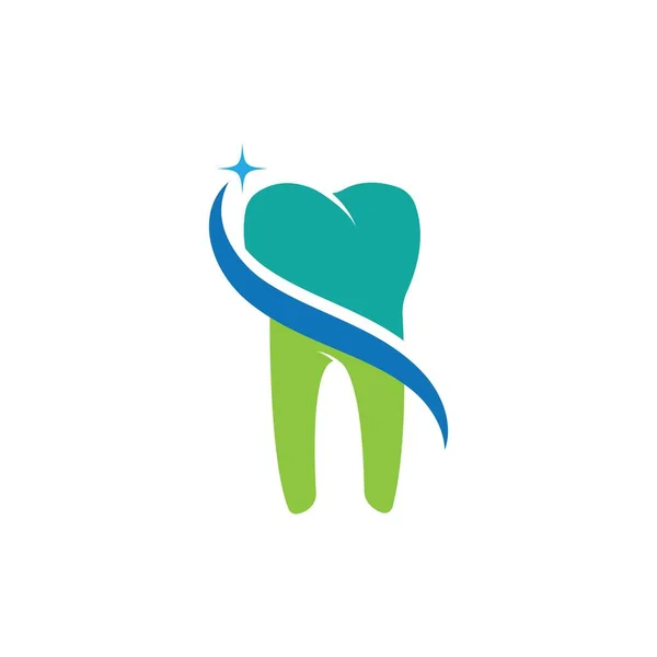 Logo Dentale Modello Vettoriale Illustrazione Icona Design — Vettoriale Stock
