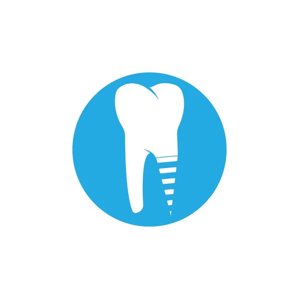 Dental Implant Logo Template Vector Illustration Icon Desig — Stock Vector