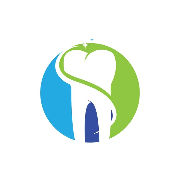 Οδοντιατρικό Λογότυπο Πρότυπο Διάνυσμα Εικονογράφηση Εικονίδιο Σχεδιασμός — Διανυσματικό Αρχείο