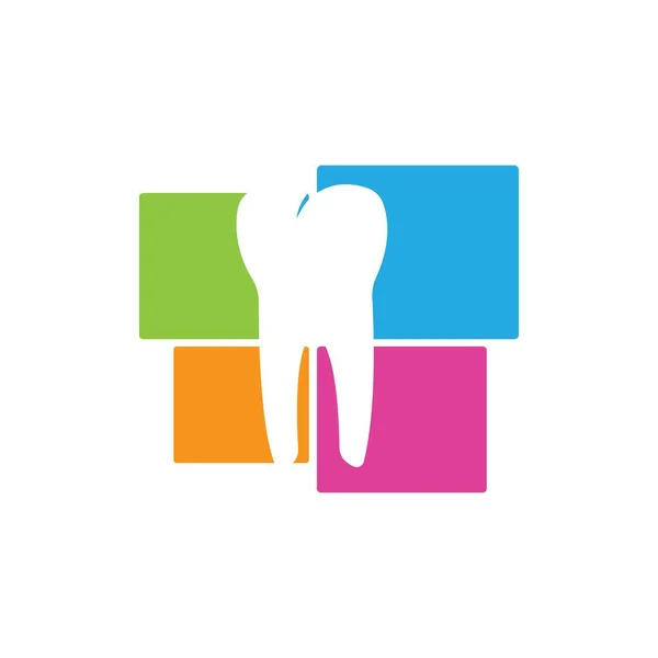 Logotipo Implante Dentário Modelo Vetor Ilustração Ícone Desig —  Vetores de Stock