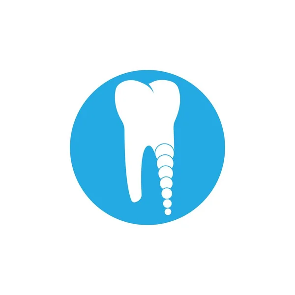 Impianto Dentale Logo Modello Vettoriale Illustrazione Icona Desig — Vettoriale Stock