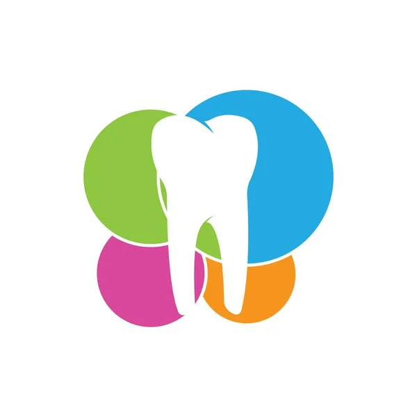 Logotipo Dental Modelo Vetor Ilustração Ícone Design —  Vetores de Stock