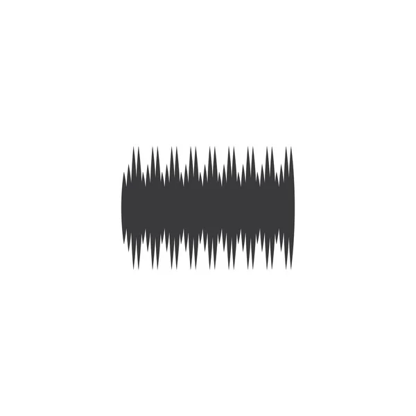 Sound Wave Ilustration Logo Vector Icon Template — Stock Vector