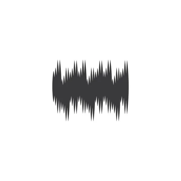 Шаблон Логотипу Звукової Хвилі Векторна Піктограма — стоковий вектор