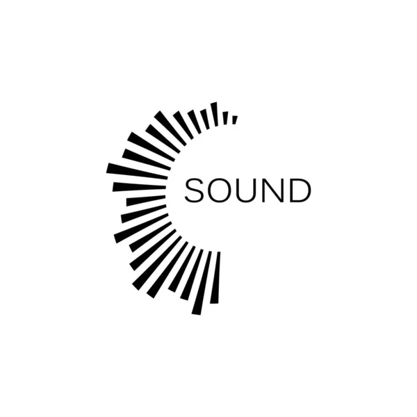 Ljud Våg Ilustration Logotyp Vektor Ikon Mall — Stock vektor