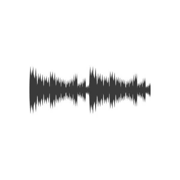 Sound Wave Ilustration Logo Vector Icon Template — Stock Vector