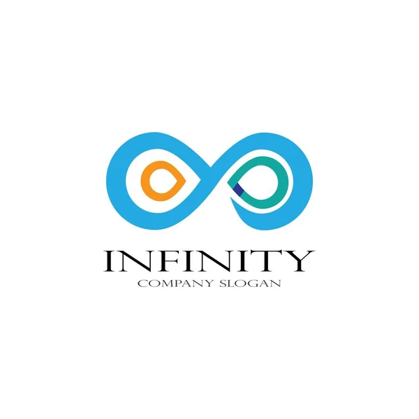 Design Infinito Logotipo Infinito Modelo Ícone Vetor —  Vetores de Stock